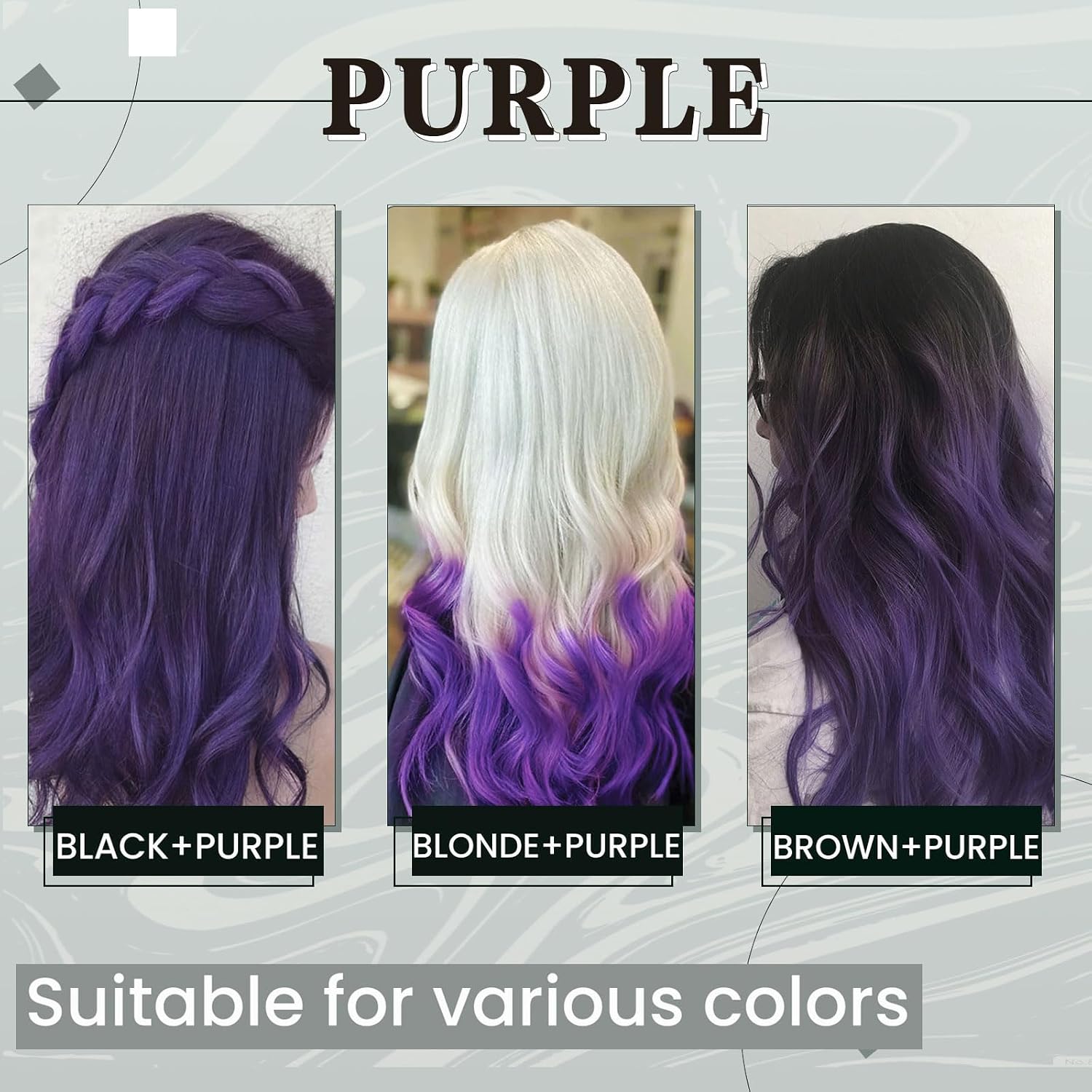 Detalle 2 de RUNATURE Extension Capelli Veri Clip Viola con clip (5 pezzi, 35 cm)
