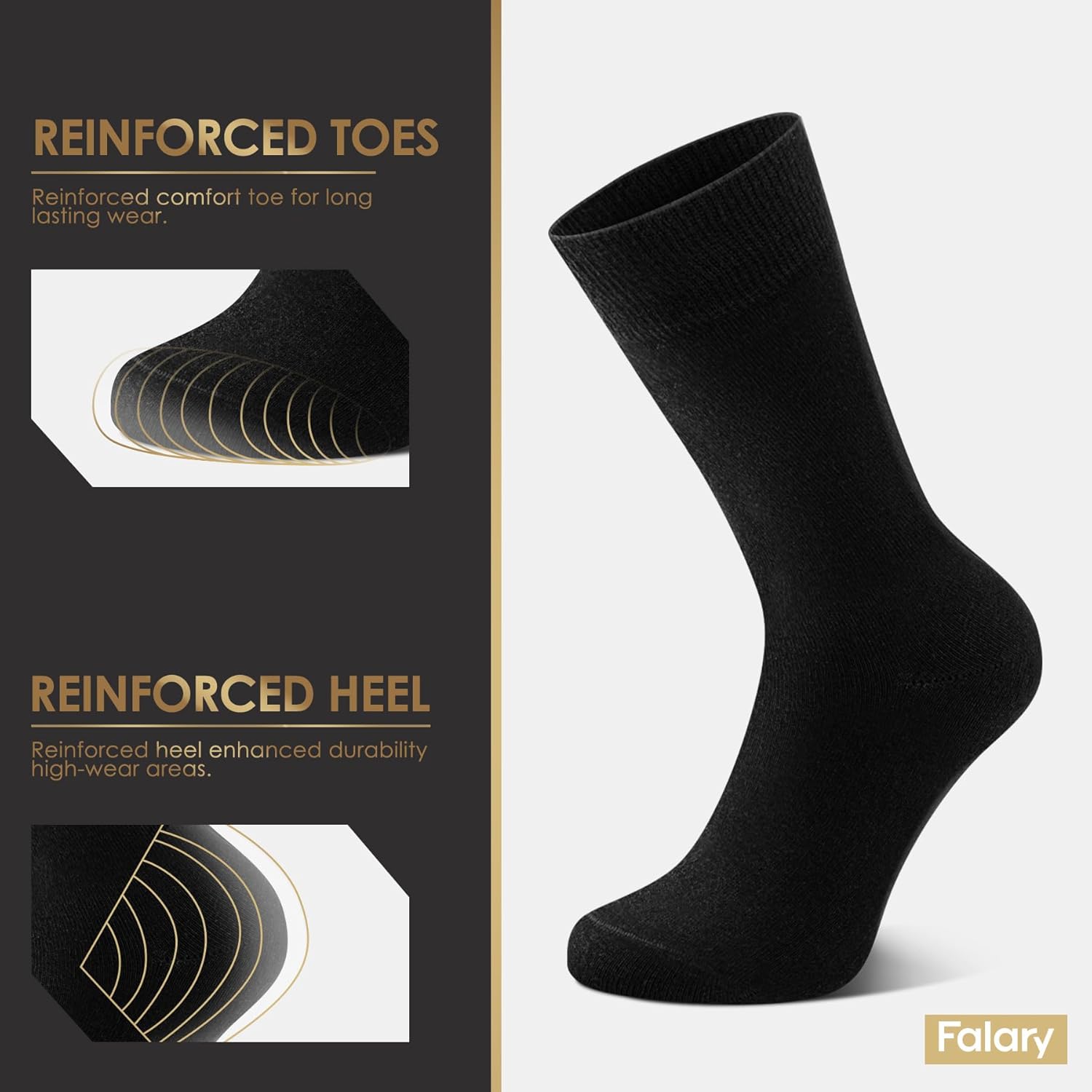 Thumbnail 2 de FALARY 12er-Pack Baumwollsocken für Herren und Damen