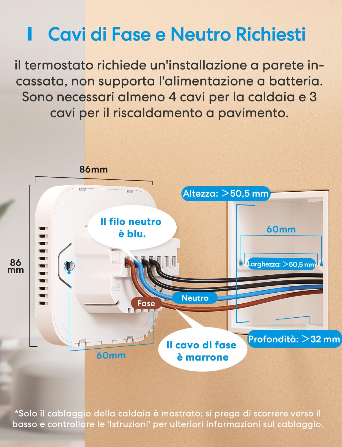 Thumbnail 3 de Meross Termostato WiFi: controllo intelligente per caldaia, termosifoni e riscaldamento a pavimento