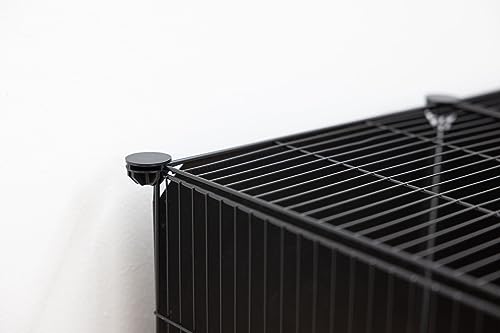 Detalle de Kerbl Pet Enclos Hopsi — Enclos grillagé extensible pour petits animaux (12 éléments 35x35 cm chacun)