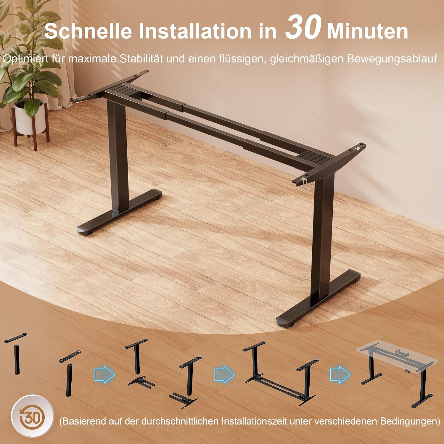Thumbnail 3 de Homall höhenverstellbares Schreibtischgestell 100 kg