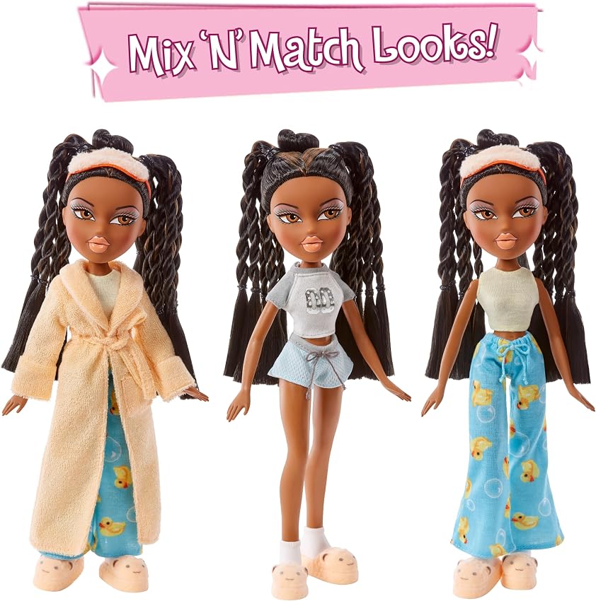 Detalle de Bratz Sasha muñeca moda con 2 pijamas