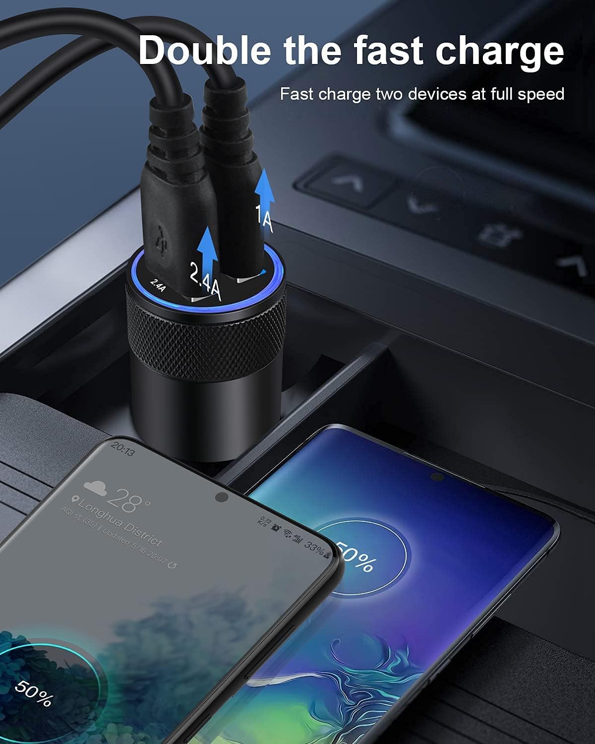 Thumbnail 5 de Car Charger Dual Port 3.4A Fast Charge