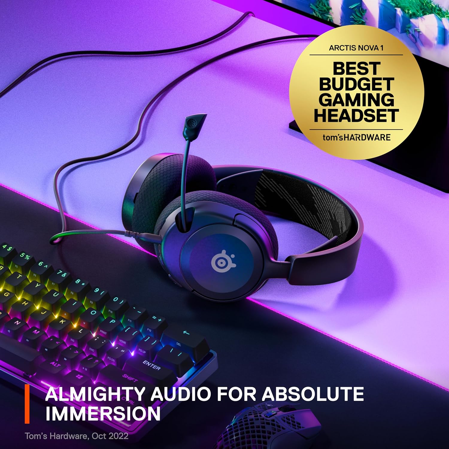 Detalle de SteelSeries Arctis Nova 1 Gaming Headset