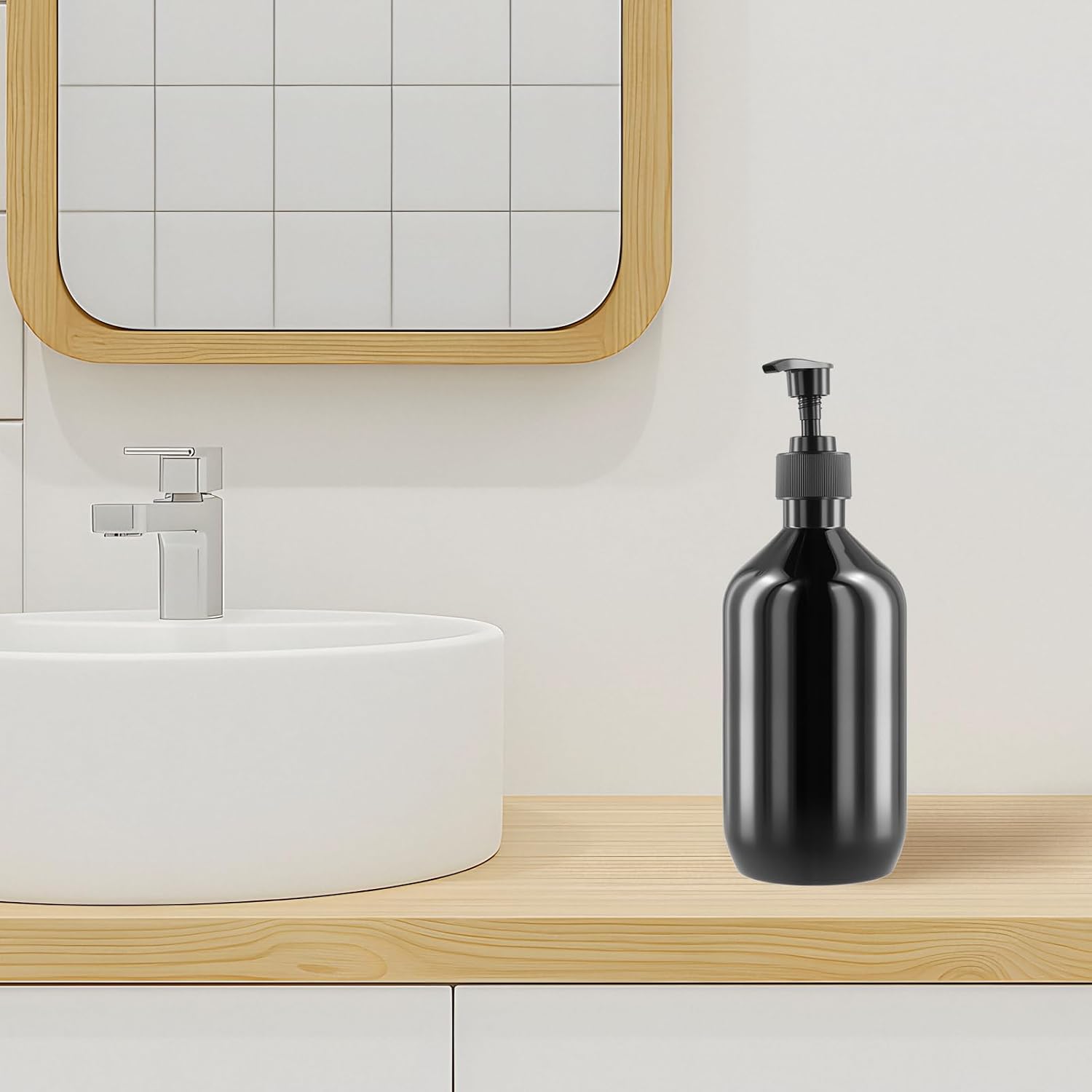 Thumbnail 6 de JIEHIN 8x 500 ml Flaschen Shampoo Schwarz