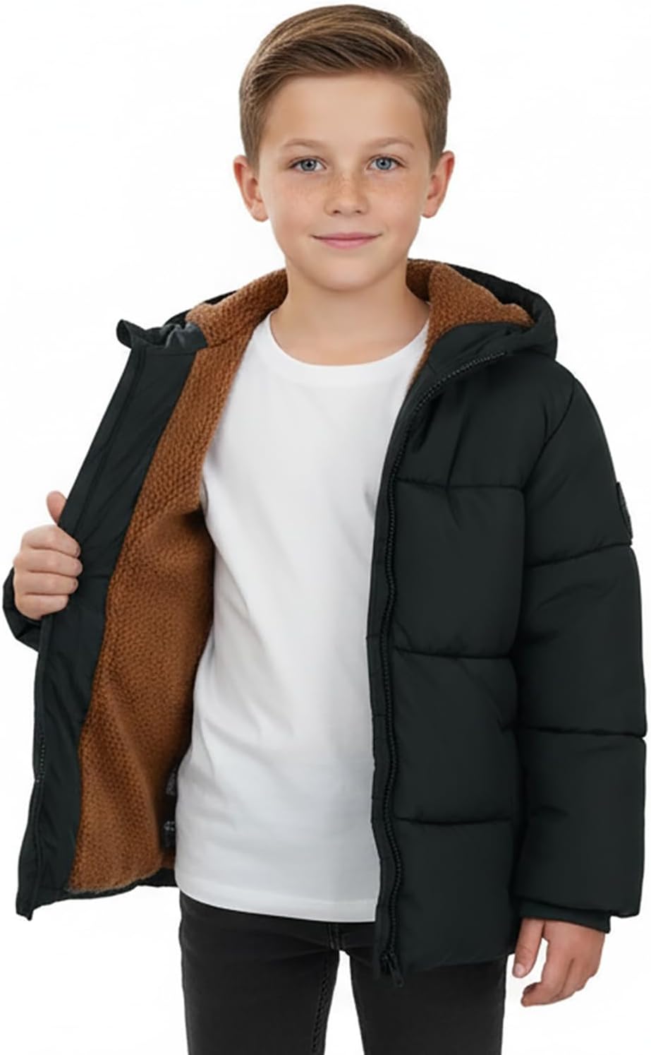 Thumbnail 1 de Sunny Sprout manteau garçon hiver – doudoune épaisse avec capuche polaire et manches coupe-vent