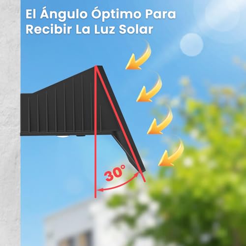 Detalle de Delaiglow Aplique Solar Exterior 6 Pack – Luz Solar LED para Paredes Arriba y Abajo, IP67, Blanco Cálido