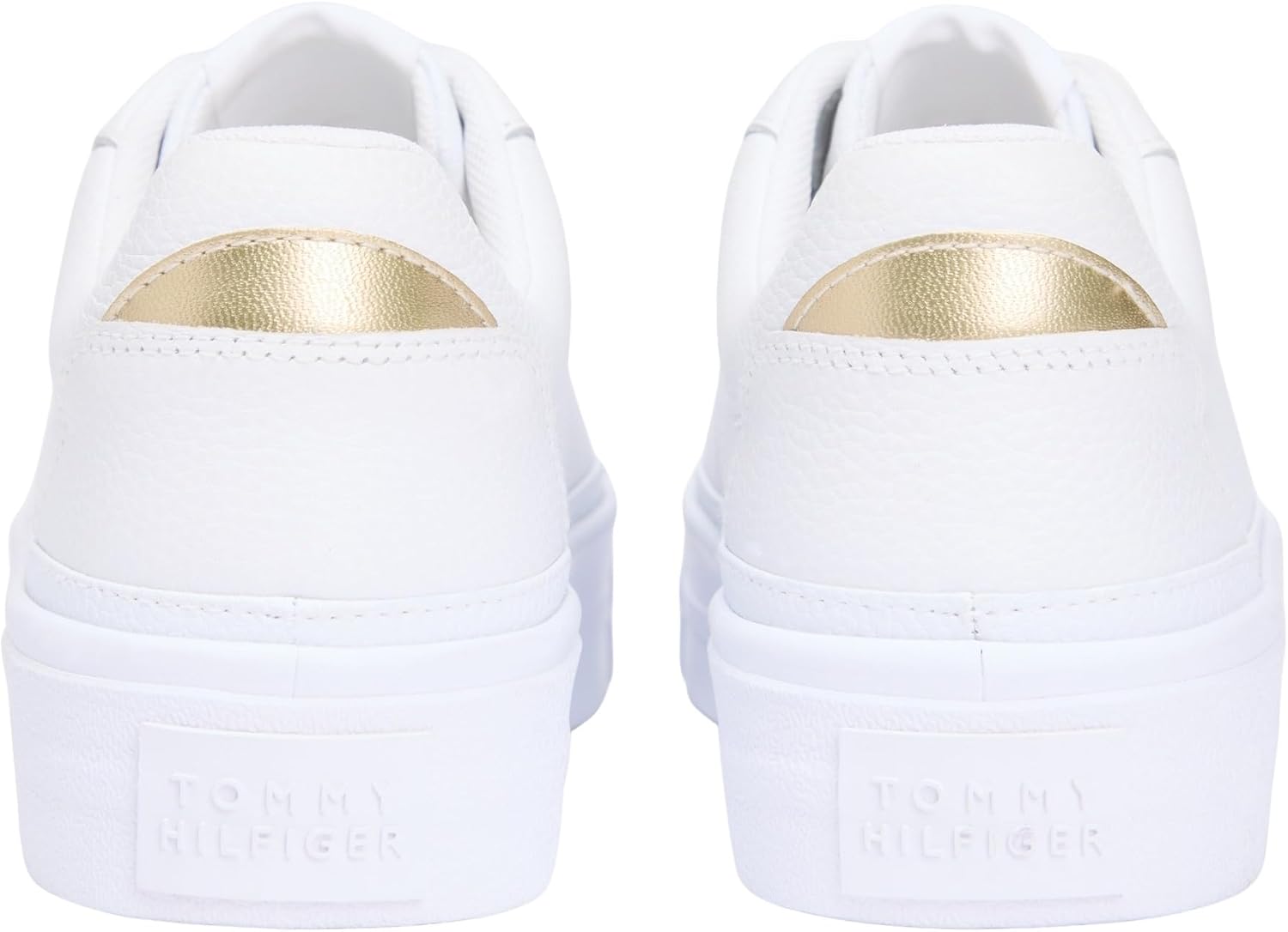 Detalle de Tommy Hilfiger Damen Platform Sneaker TH Platform Sneaker Tumbled Leder Low Top