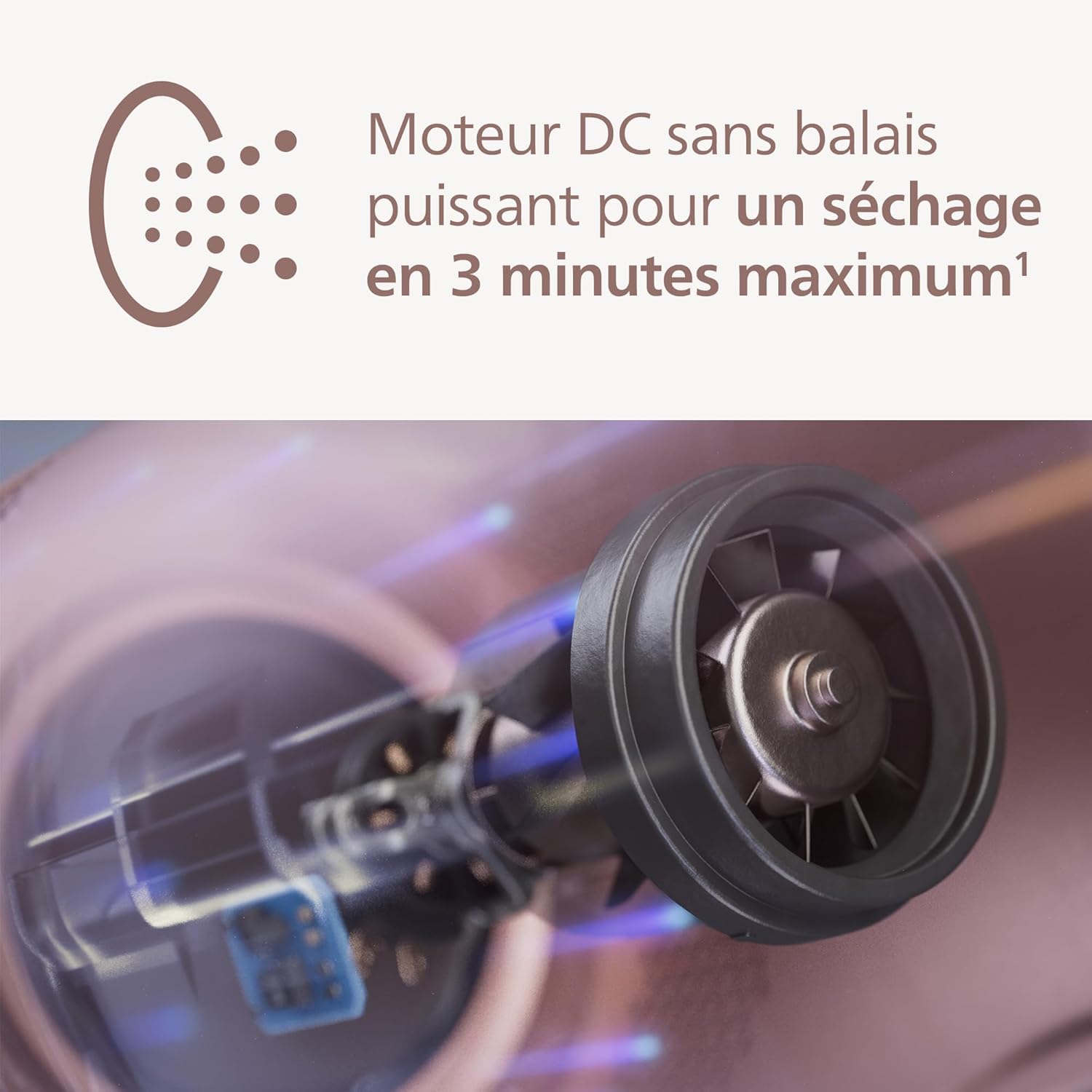 Thumbnail 3 de Philips Sèche-cheveux Série 8000 BHD837/10: rapidité et soin du cuir chevelu avec ThermoShield Advanced