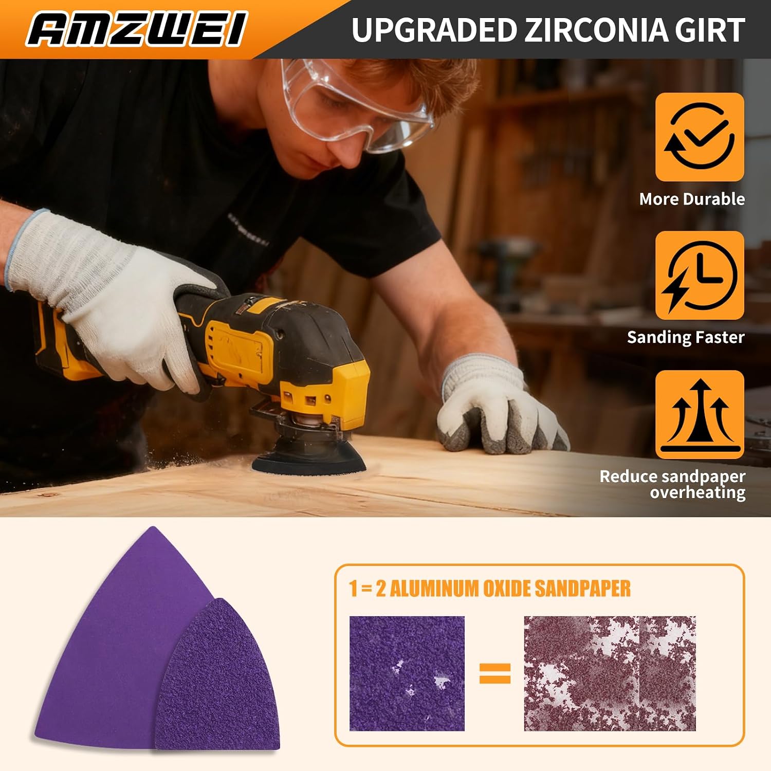 Detalle de 266PCS Multi Tool Sanding Pads Kit with Triangle and Fingertip Pads
