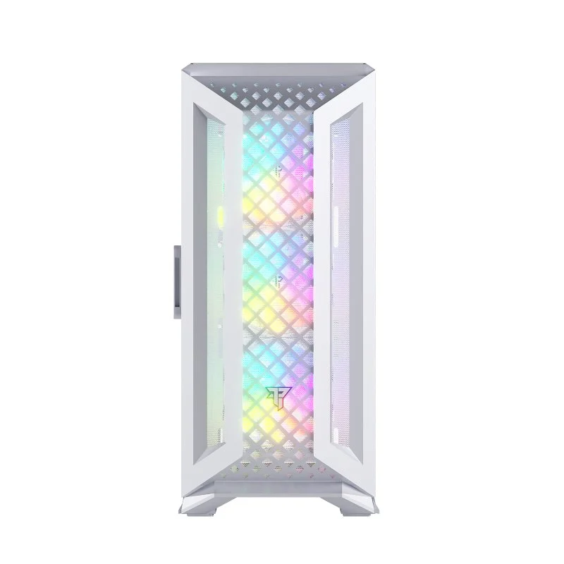 Detalle de Tempest Mirage RGB Mesh torre ATX blanca 🖥