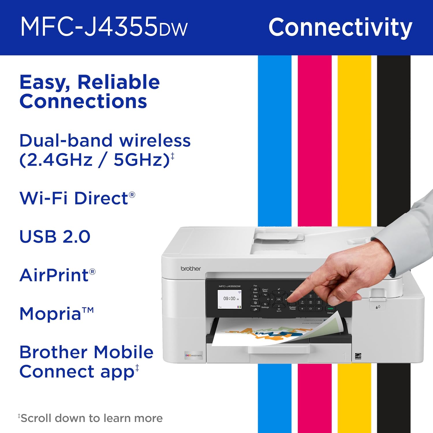 Thumbnail 6 de Brother MFC-J4355DW 20 ppm Color Inkjet