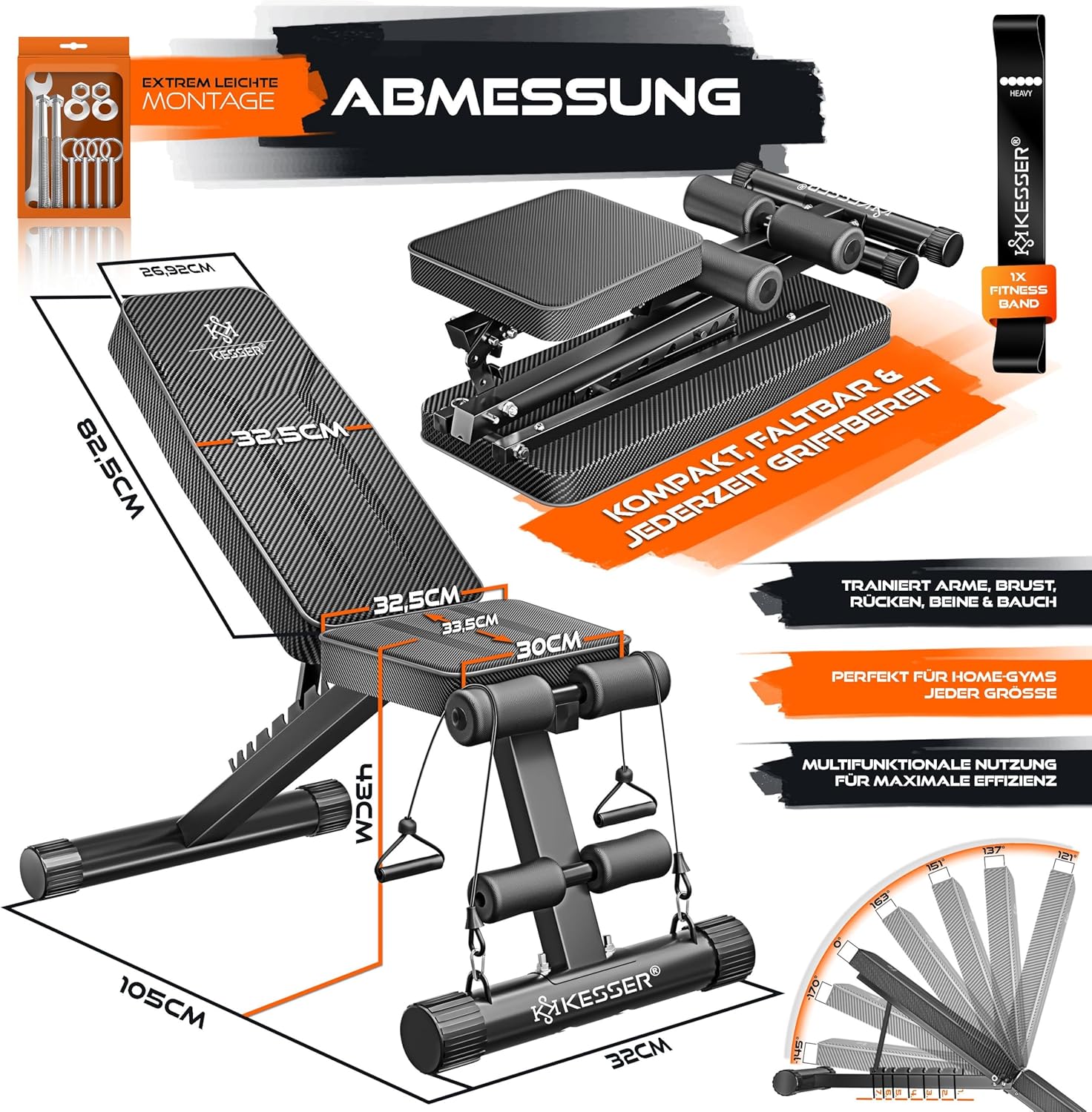Thumbnail 2 de KESSER Klappbare Hantelbank 500 kg 🏋