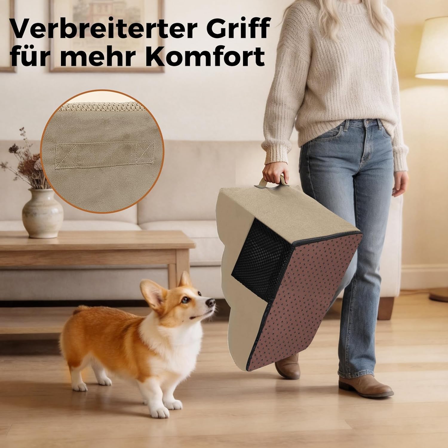 Detalle 2 de Thihome Hundetreppe 40 cm