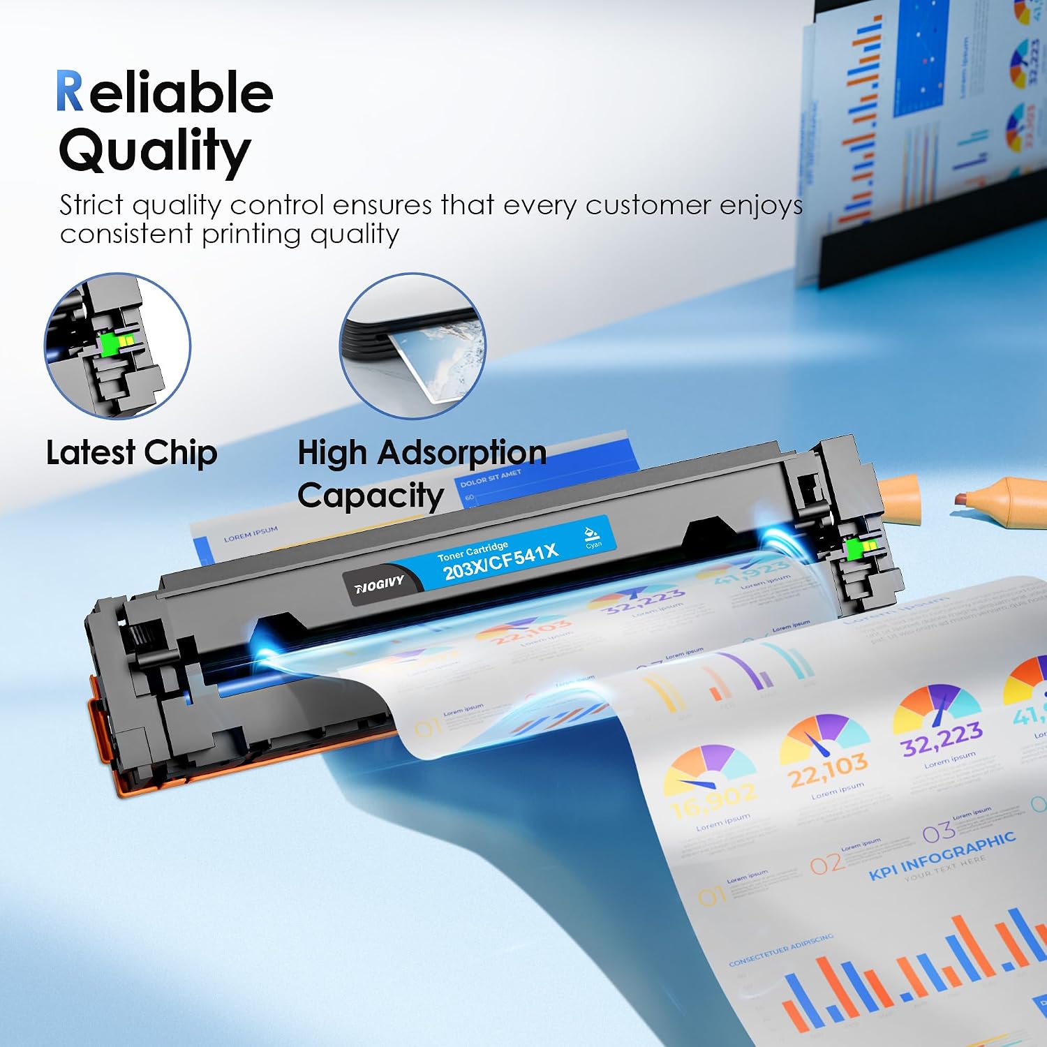 Thumbnail 4 de NOGIVY 203X 203A Toner Pack for HP 203X CF540X
