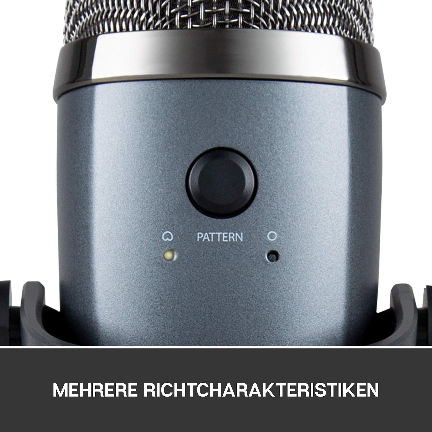 Detalle 2 de Blue Yeti Nano Premium USB-Mikrofon für Aufnahmen, Streaming, Gaming & Podcasting (Nieren- und Kugelcharakteristik) – Grau