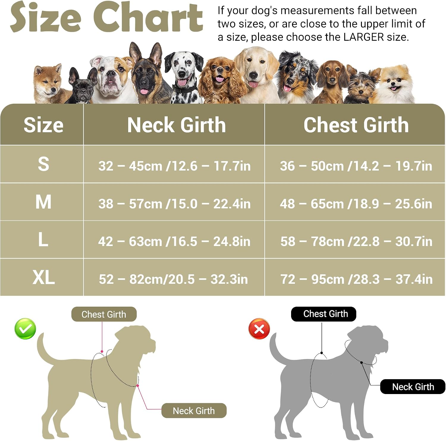 Thumbnail 1 de Funfox Dog Harness for Large Dogs – No Pull Vest with Front Clip, Adjustable Fit, and Reflective Night Walking