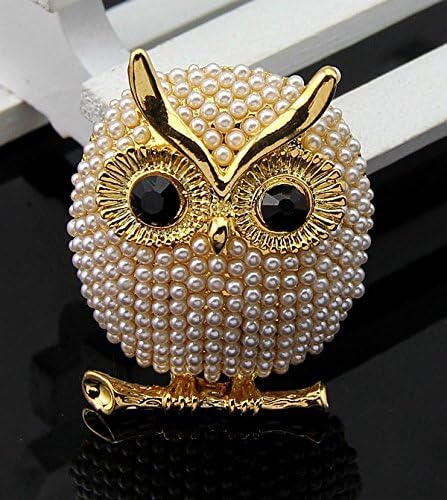 Detalle de Soumimi Owl Brooch in Copper