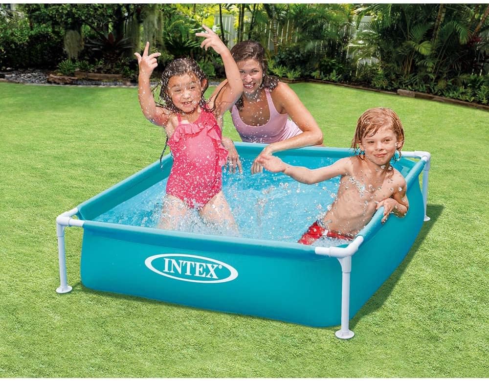 Detalle 2 de Intex piscina desmontable cuadrada 122x122x30 cm 342 L