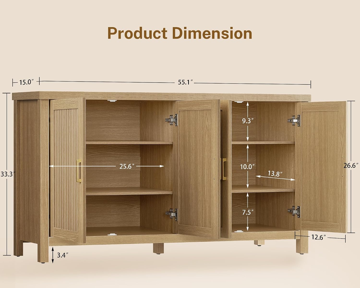 Detalle 2 de Usikey Buffet Cabinet, 55