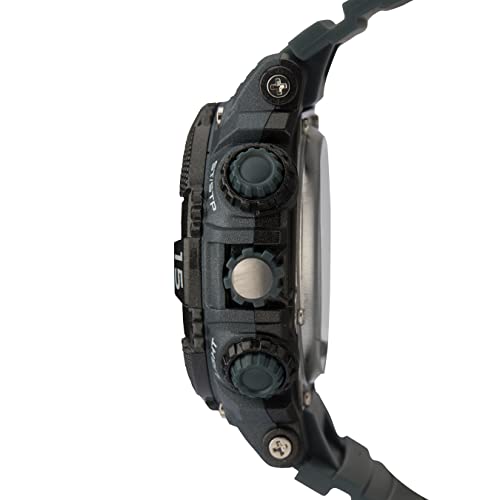 Detalle de Sekonda Malvern Mens Ana-Digi Watch 49mm Grey Plastic Strap – practical everyday timepiece
