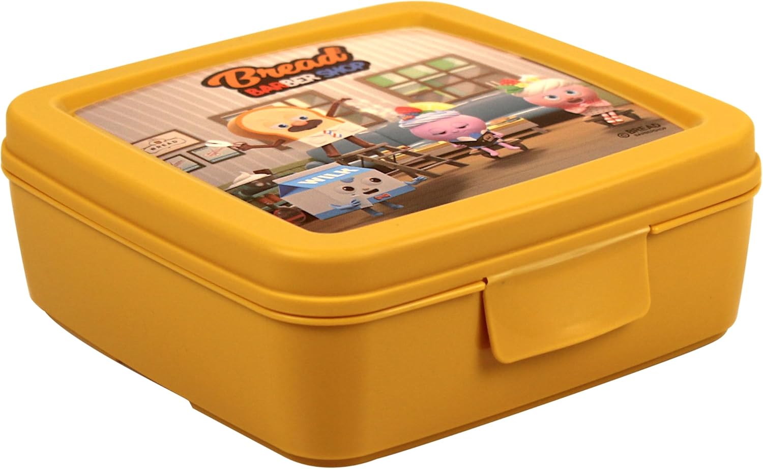 Detalle 2 de Snips Porta Sandwich Decoro Barbiere Pasticcere – Portapranzo 14,5 × 14,5 × 5,5 cm, Made in Italy