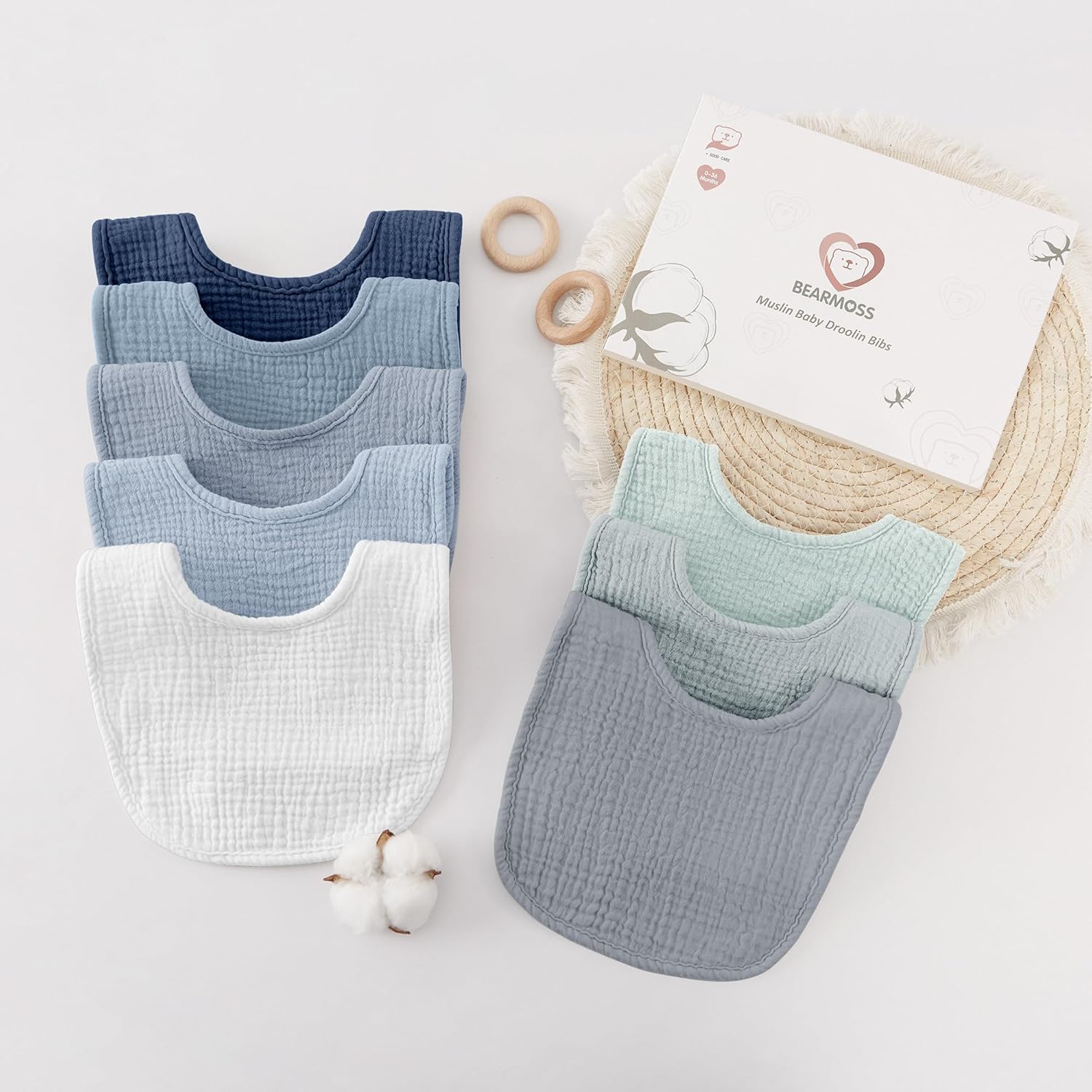 Thumbnail 5 de Baby Musselin Sabberlätzchen 8er-Pack