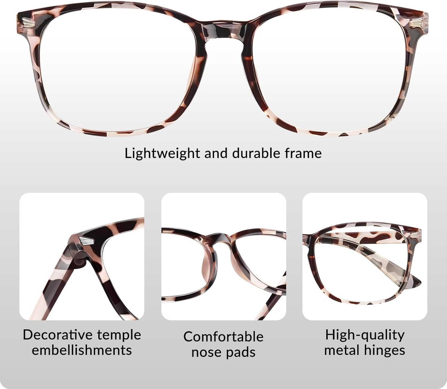 Thumbnail 6 de WINTOO Blue Light Glasses 2 Pairs for Computer Gaming