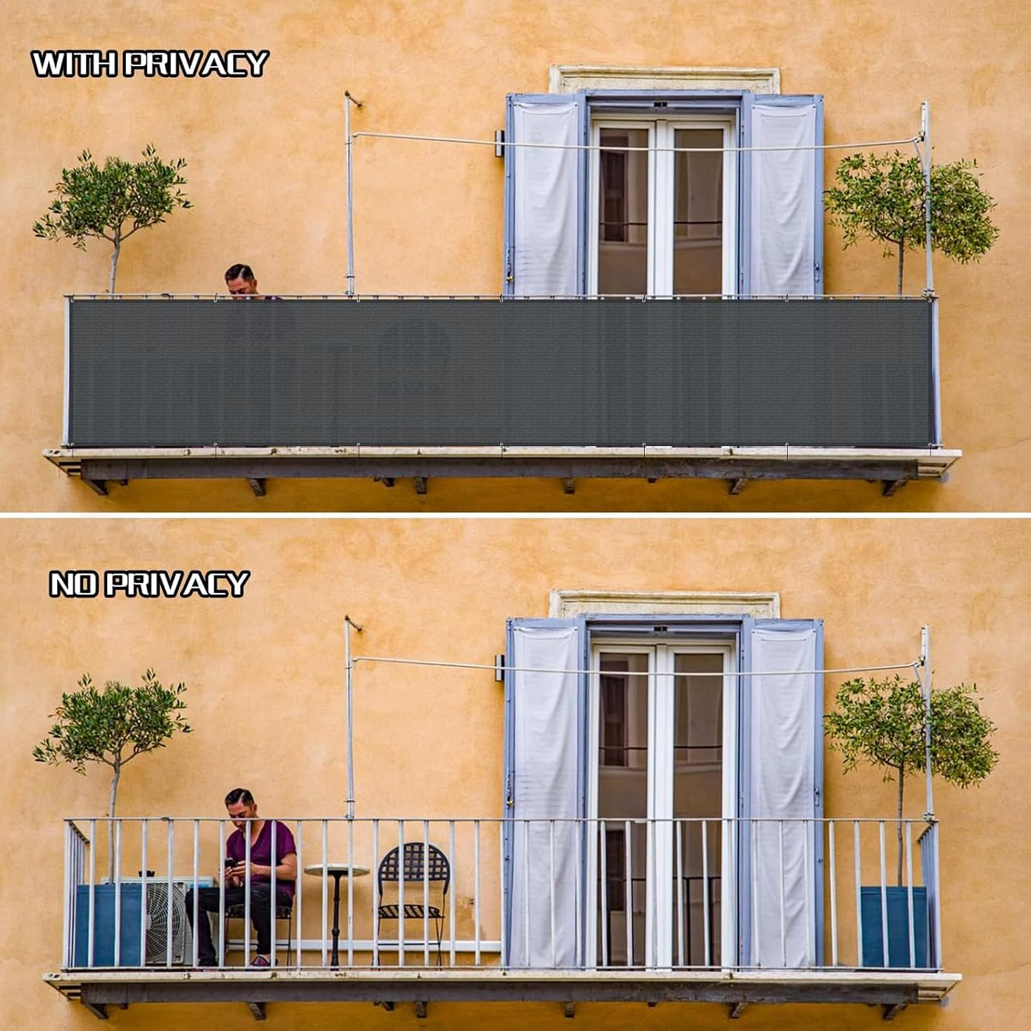 Thumbnail 4 de SUNLAX Balcony Privacy Screen 3'x12