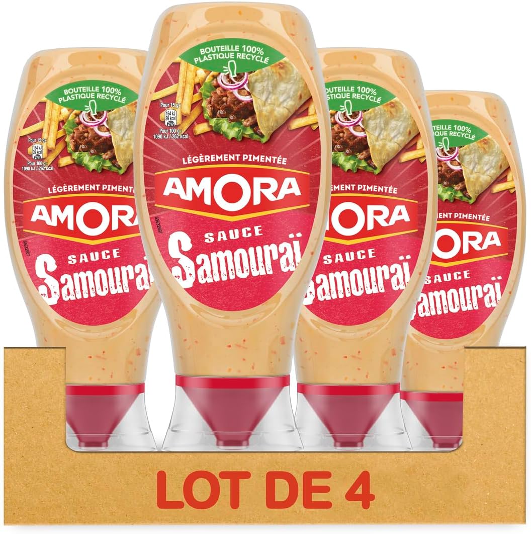 Detalle de Amora Sauce à l'Algérienne – Lot de 4 bouteilles 250 g