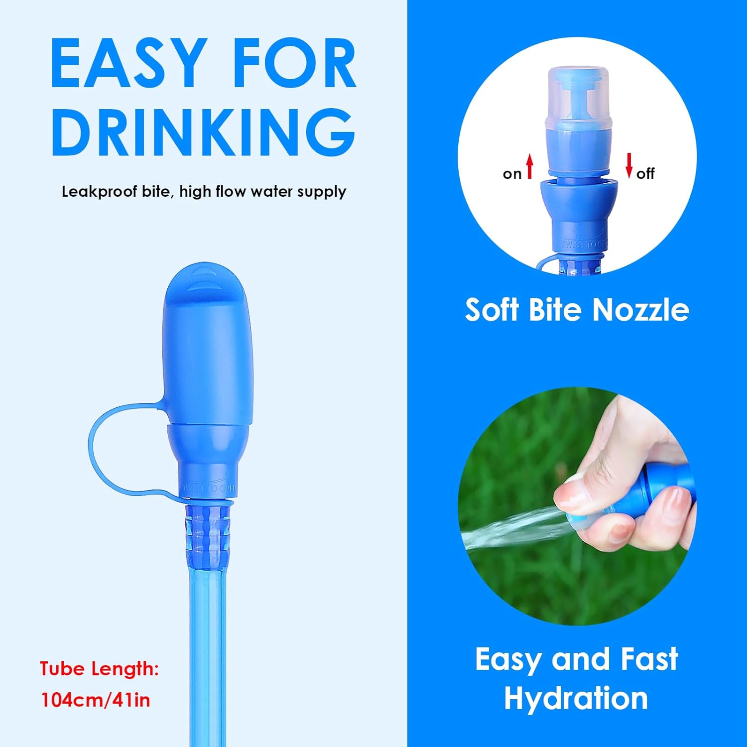 Thumbnail 4 de UTOBEST Hydration Bladder 1L–3L: BPA Free, Leak‑Proof Water Reservoir for Running, Cycling, Hiking, and Camping