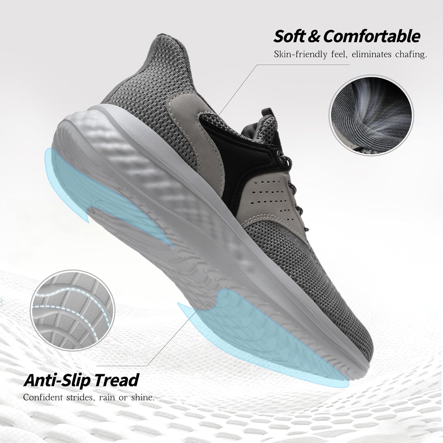 Thumbnail 5 de ANALeaf Men's Trainers Hands Free Slip-On Sneakers — Comfortable, Breathable Everyday Shoes
