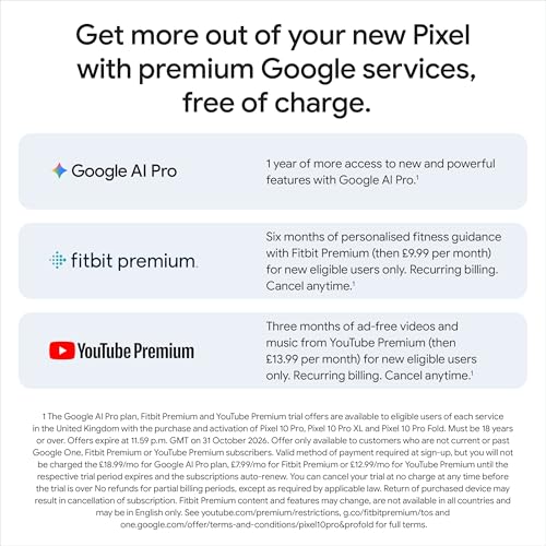 Thumbnail 11 de Google Pixel 10 Pro Unlocked Android Smartphone with Gemini, 128GB – Obsidian