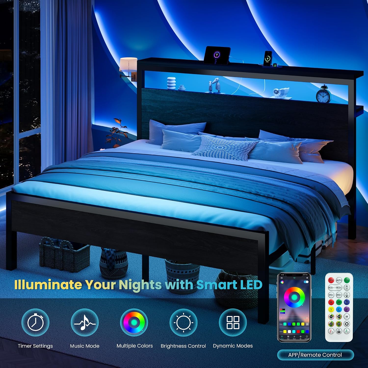 Thumbnail 6 de SHA CERLIN King Bed Frame