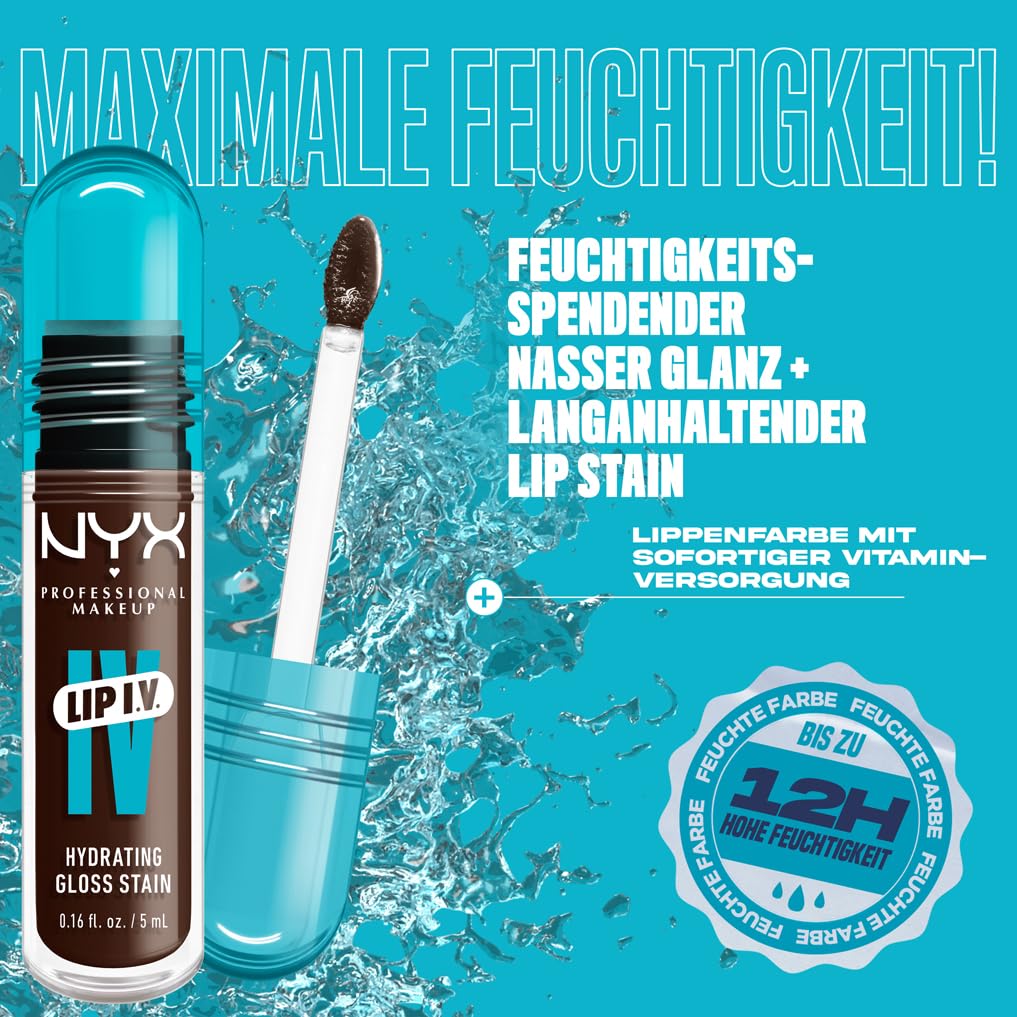 Thumbnail 2 de NYX Professional Makeup Lip IV Hydrating Gloss Stain (2-in-1) – Espresso Soak