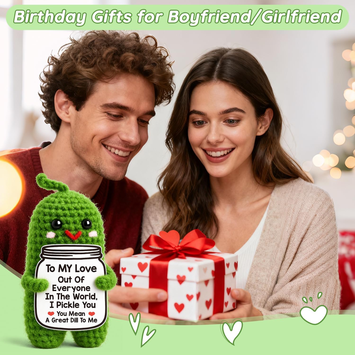 Thumbnail 2 de Crochet Pickle Valentine Gift