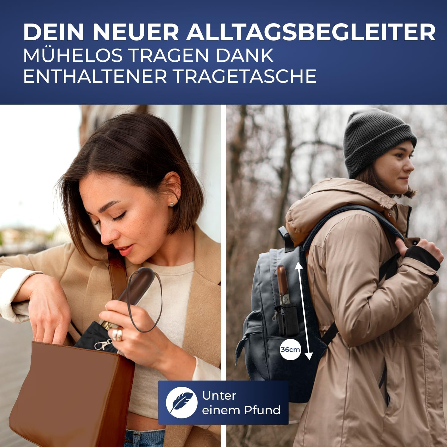 Thumbnail 3 de LOGAN & BARNES Amsterdam Taschenschirm Ø103 cm sturmsicher