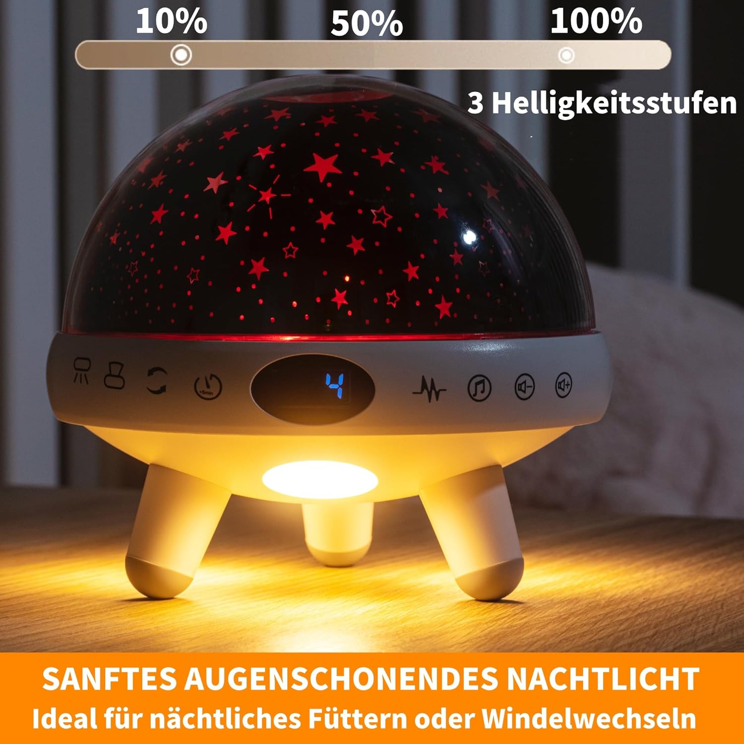Thumbnail 3 de Nachtlicht Sternenhimmel Projektor für Kinder mit Fernbedienung – YACHANCE