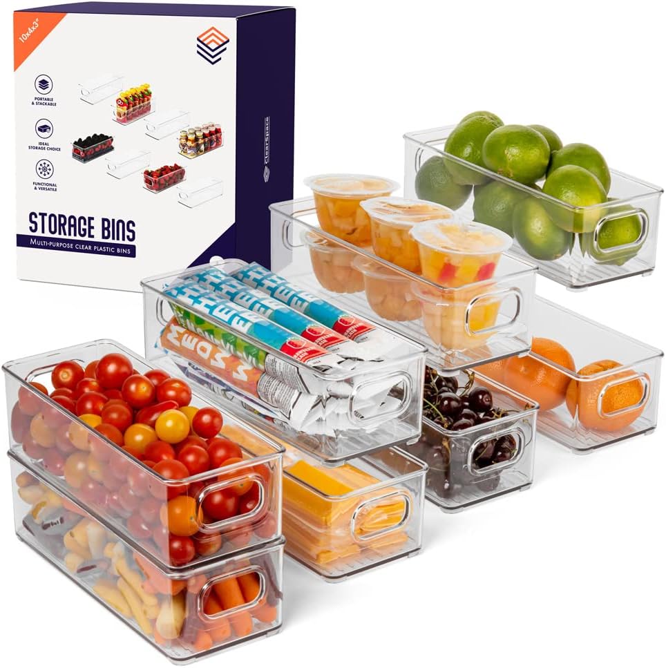 Detalle de ClearSpace 8-Pack Plastic Pantry Organization and Food Storage Bins
