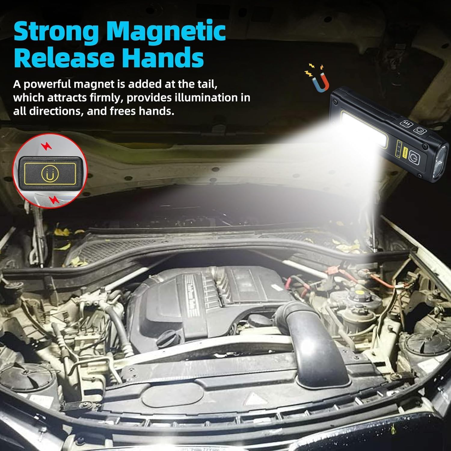 Thumbnail 6 de DARKBEAM Torcia UV 365 nm luce nera EDC USB-C ricaricabile con COB bianco/rosso