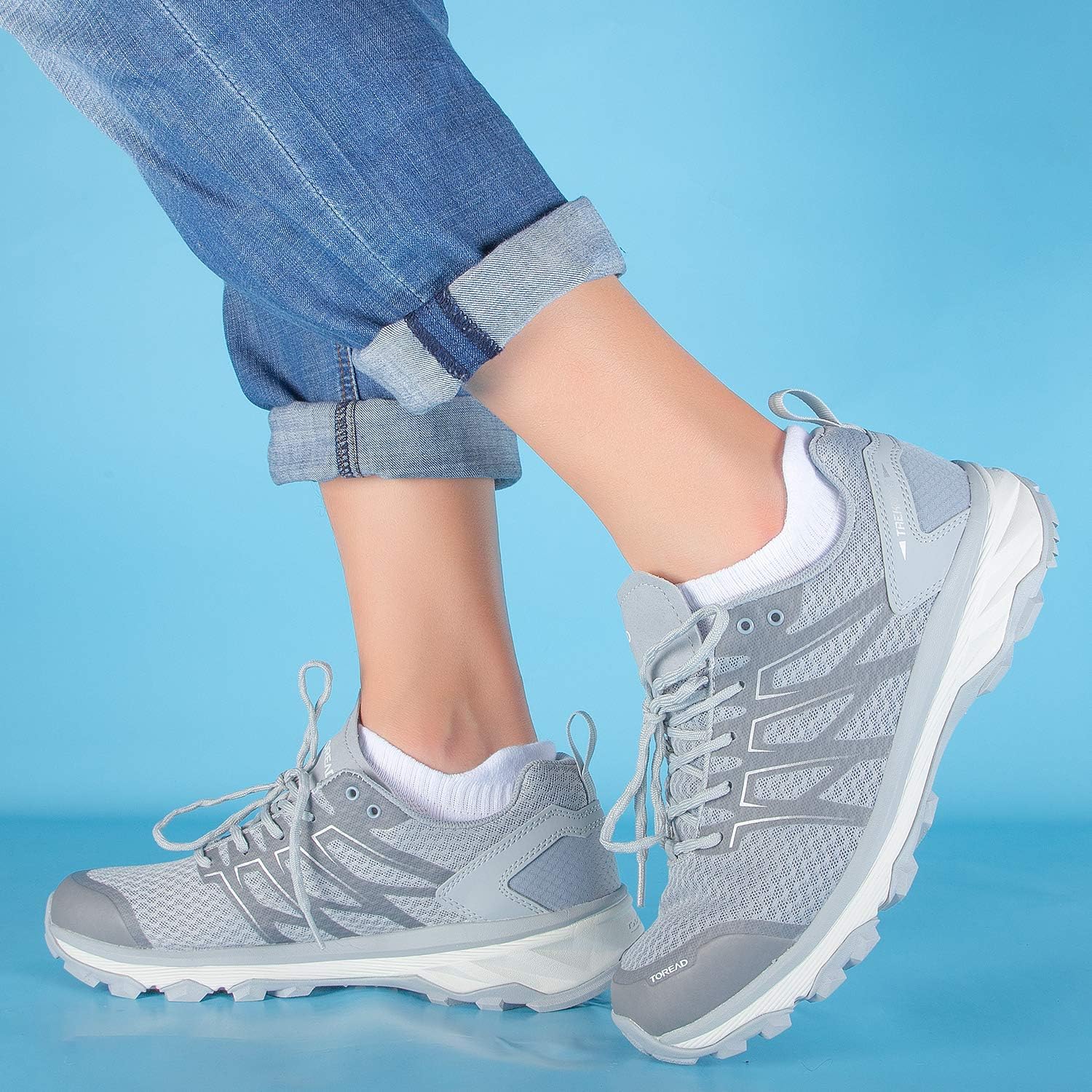 Detalle de coskefy Thick Cushion Ankle Running Socks (Anti-Blister Cotton) – 6 Pairs
