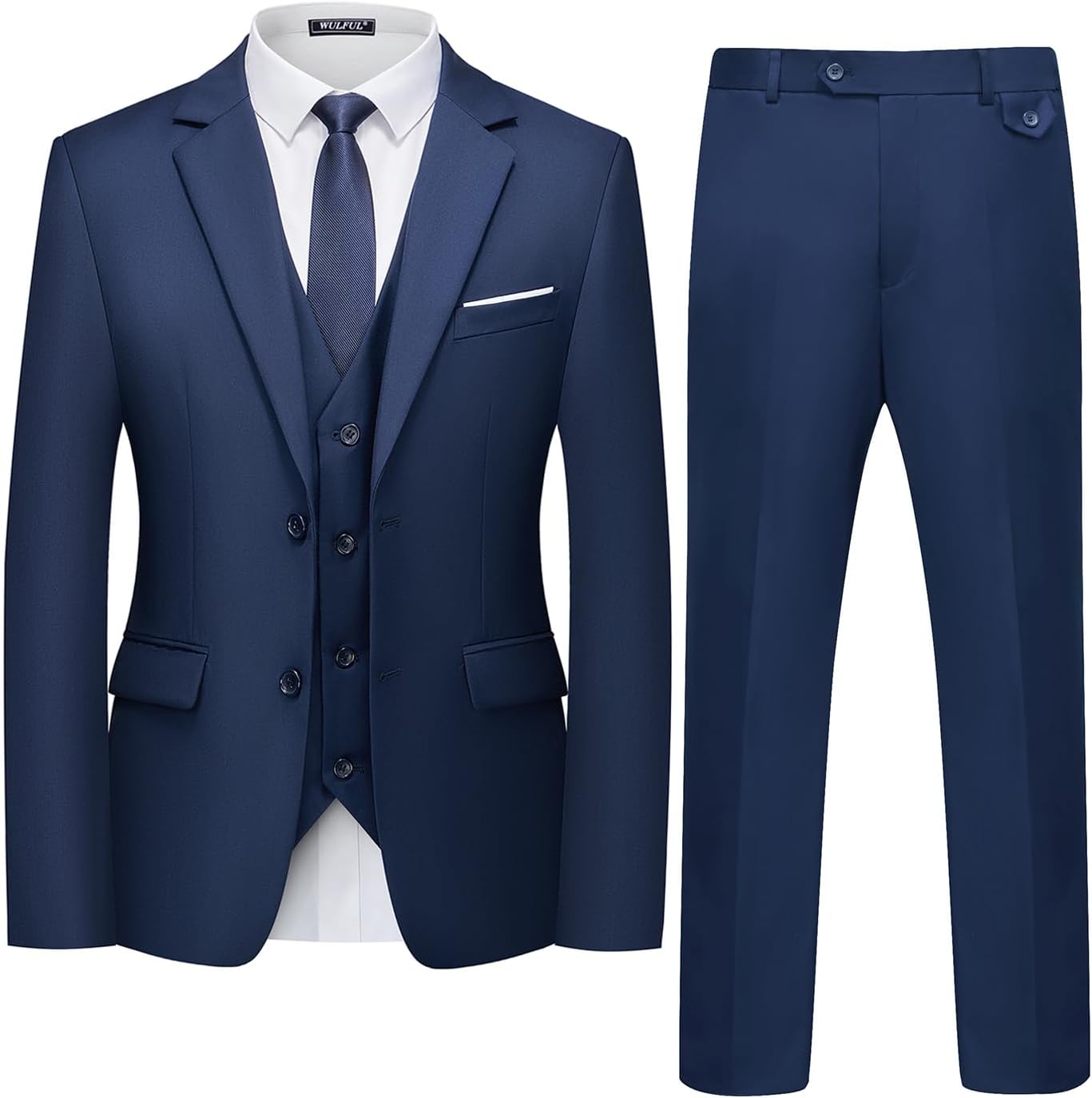 Detalle de WULFUL 3 Piece Slim Fit Suit Set