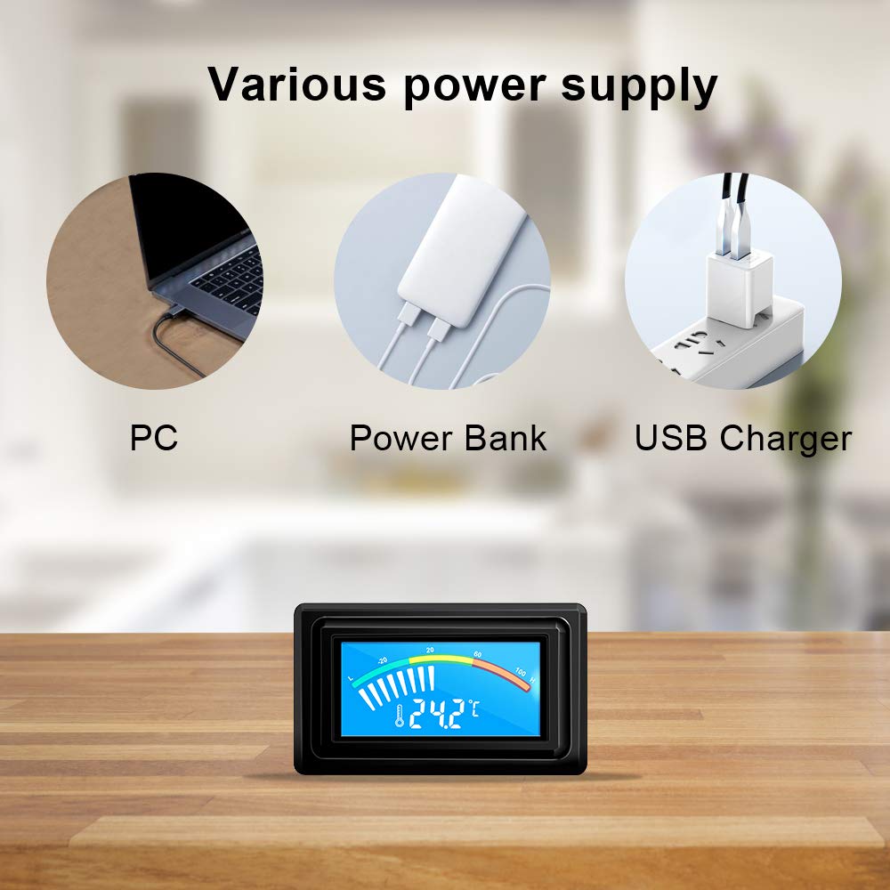 Thumbnail 3 de KETOTEK USB Termometro Digitale per Acquario 110°C