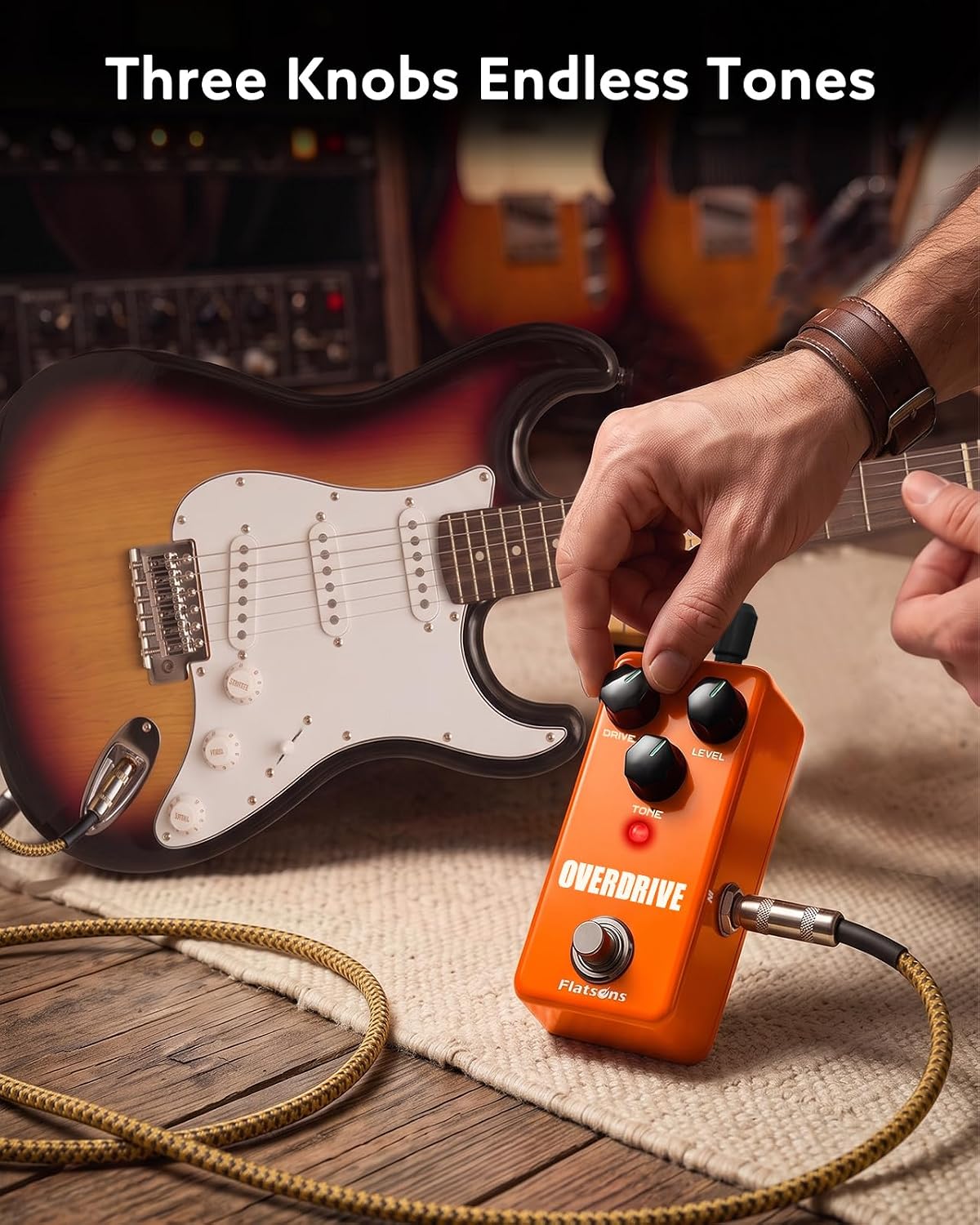 Thumbnail 3 de flatsons FOD-3 Overdrive Pedal, Mini Analog, True Bypass, Level and Tone Controls