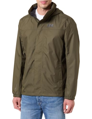 Detalle de Helly Hansen Milford Jacket para hombre – Burton Gris/Verde, talla S