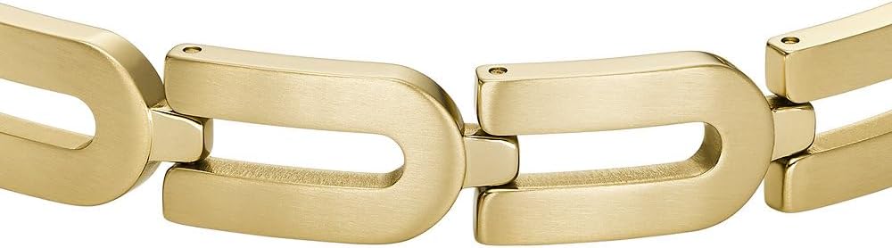 Thumbnail 2 de Bracelet Fossil Heritage pour homme en acier inoxydable doré à boucle déployante