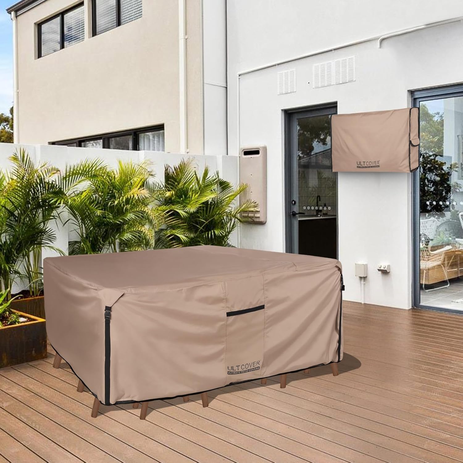 Thumbnail 5 de ULTCOVER Patio Table Cover 88 x 62 inch