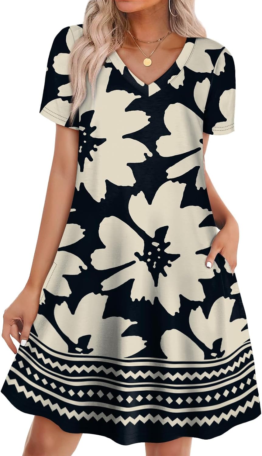 Thumbnail 4 de WIHOLL Dresses for Women T Shirt Dress S-4XL