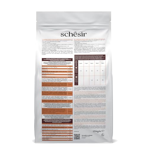 Detalle 1 de Schesir Sterilizzato e leggero Cibo Secco per Gatti Adulti Crocchette 1,5 kg – valutazione pratica