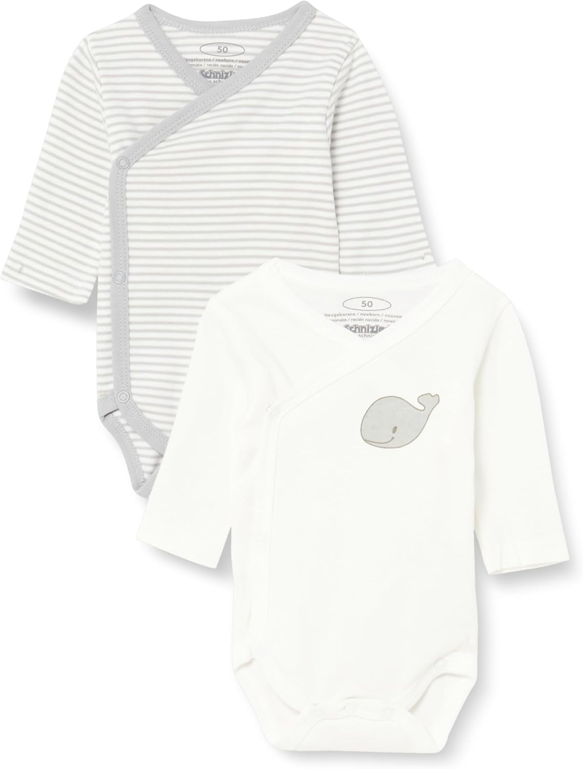 Detalle de Playshoes Wickelbody Ringel Capo d'Abbigliamento - confezione da 2 body avvolgenti per neonati prematuri